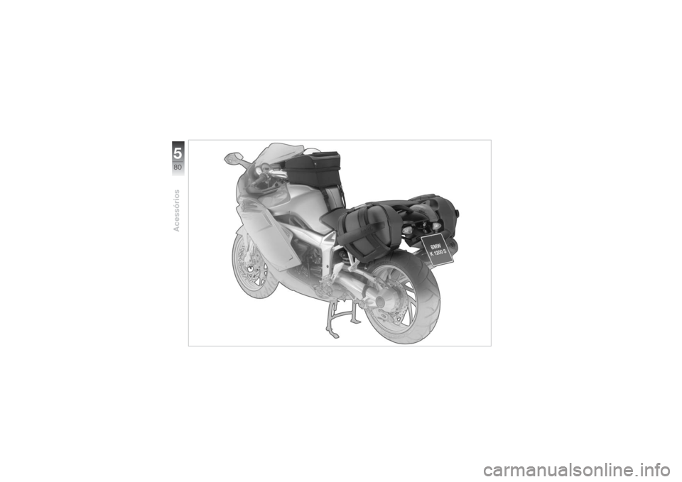 BMW MOTORRAD K 1200 S 2004  Instrukcja obsługi (in Polish) Acessórios580
   