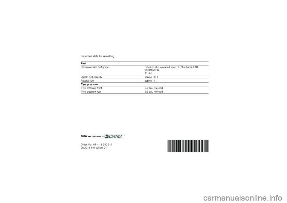 BMW MOTORRAD K 1300 S 2013  Riders Manual (in English) ������
��\f�
 ���
� ��� ��������	�\f��&
�!�\f��
���
�����\f��� ���� ����� �����	�� ���� ��\f������ ����+�& �/�. �9 ��
�\b��\f���% �*�/�.