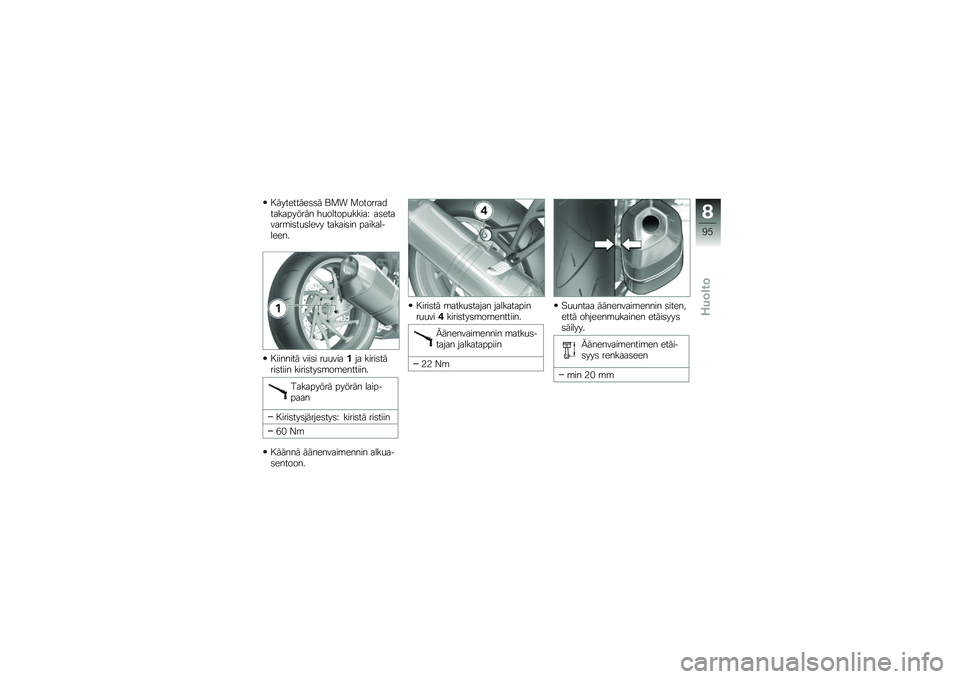 BMW MOTORRAD K 1300 S 2013  Käsikirja (in Finnish) � ���������	�	� �\f�
� �
����������������� ��
������
�����F ��	�������\b��	��
�	���� ������	�� ������������
� ������� ���