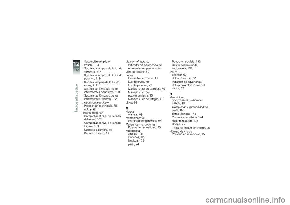 BMW MOTORRAD K 1300 S 2011  Manual de instrucciones (in Spanish) 
����������� �	�
� ����\b��\b�����
��\b�* ��5�
��������� �� ��/����� �	�
 �� ���1 �	�
�����
��
���* ���H
��������� �� ��/����� �	�