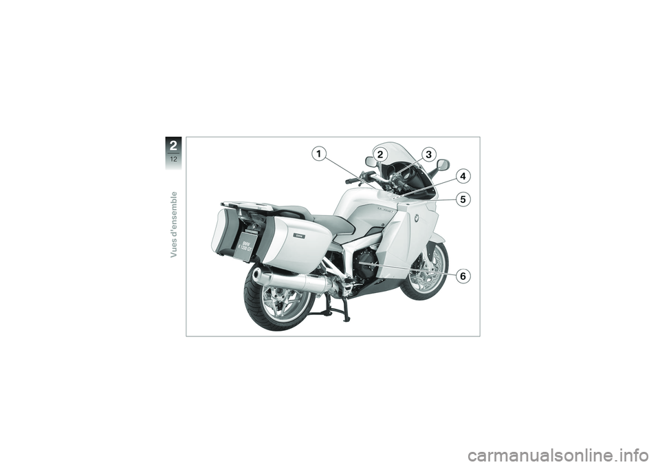 BMW MOTORRAD K 1200 GT 2007 Livret de bord (in French) 212zVues densemble BMW MOTORRAD K 1200 GT 2007 Livret de bord (in French) 212zVues densemble