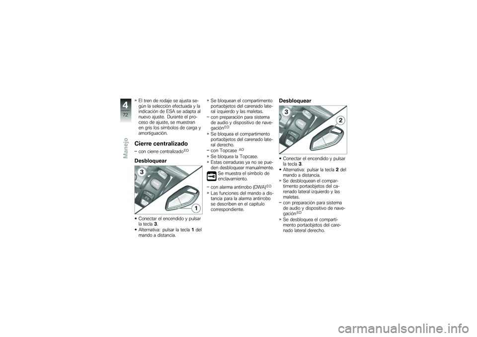BMW MOTORRAD K 1600 GT 2011  Manual de instrucciones (in Spanish) 
�)�\f ���� �
� ��	�
��;� �� ��;���� ���-�.�� �\f� ���\f������ ��������
� �+ �\f����
������� �
� �)�!�: �� ��
���� ��\f����"�	 ��;�����# 