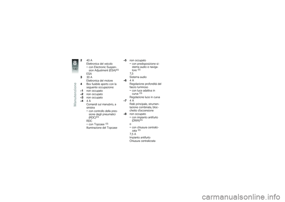 BMW MOTORRAD K 1600 GT 2011  Libretto di uso e manutenzione (in Italian) 
�&�=� �
�E�\f�����	���� �
��\f �����	�\f�	
��	� �E�\f�����	��� ����)���$���	� ��
�K������� �#�E���&�E�
�E��
�(�H� �
�E�\f�����	���� �
��\f ��	