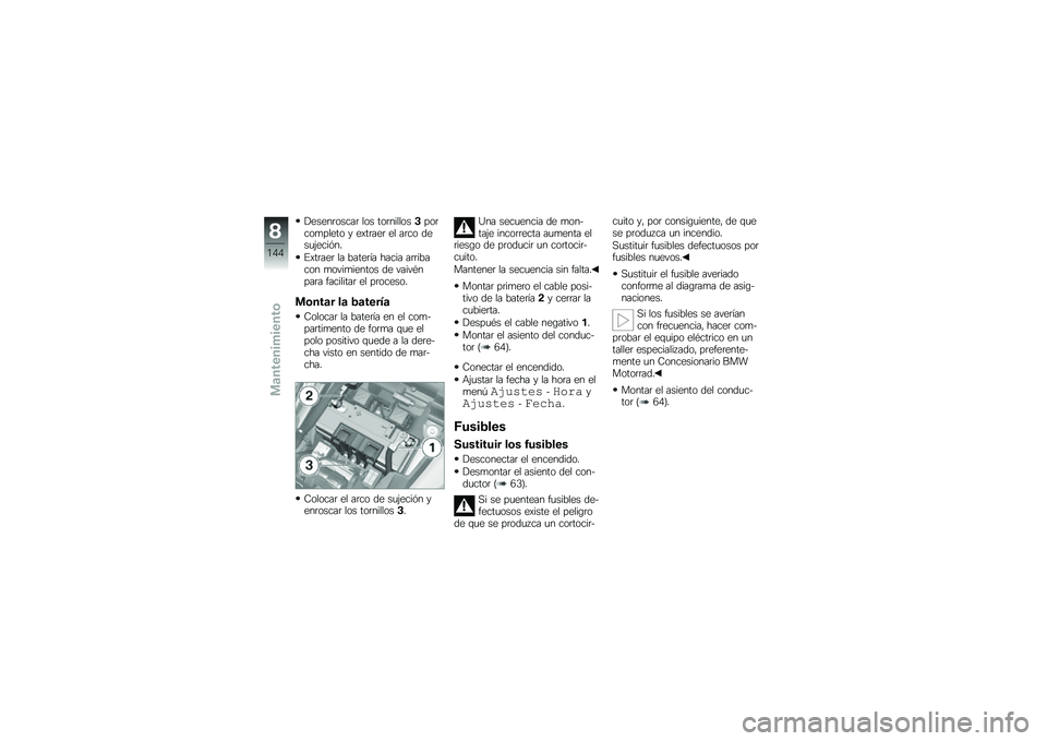 BMW MOTORRAD K 1600 GT 2012  Manual de instrucciones (in Spanish) ������	�����	 ��� ���	����������	���
����� � ��)��	���	 �� ��	�� ����
�&����%��
�#�)��	���	 �� �����	�� ����� ��	�	������ �
���