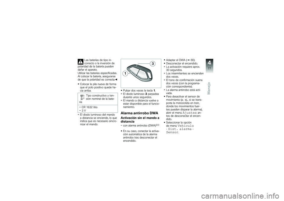 BMW MOTORRAD K 1600 GT 2012  Manual de instrucciones (in Spanish) �"�� �����	��� �� ���� ���$���	�	���� � �� �����	���%� �������	���� �� �� �����	�� ��
�������=��	 �� ����	����
�C�������	 �