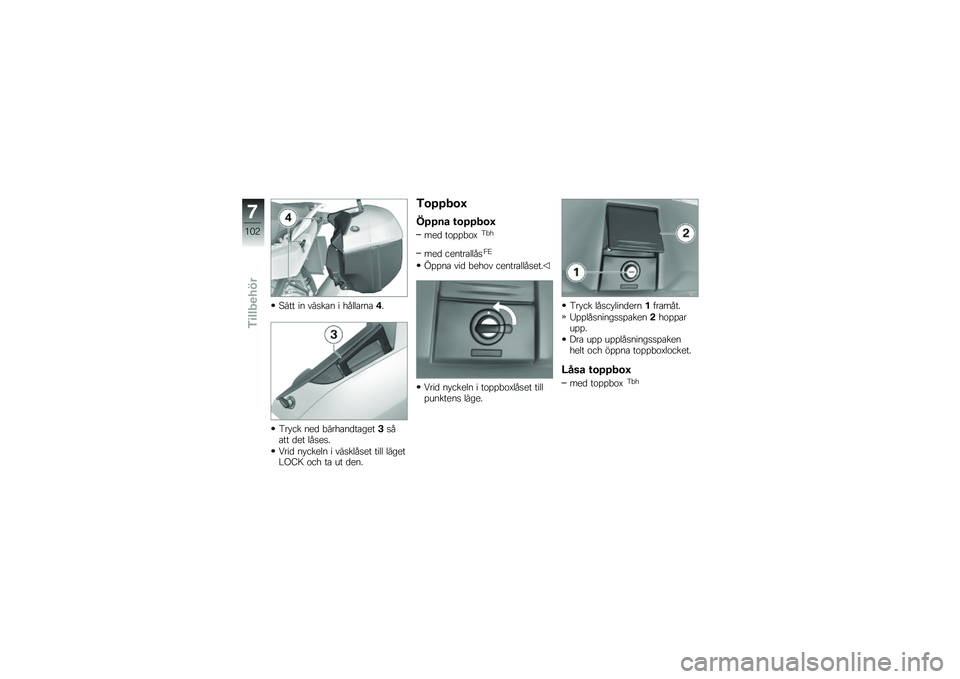 BMW MOTORRAD K 1600 GT 2012  Instruktionsbok (in Swedish) �6��� ��
 �\f�����
 � ���	�	���
��(�
�4���� �
�
� �!�����
�����
��&����� ��
� �	���
��
���� �
����
�	�
 � �\f����	���
� ���	�	 �	���
��#�.�A�