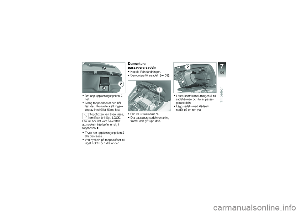 BMW MOTORRAD K 1600 GT 2012  Instruktionsbok (in Swedish) �&�� �\b�%�% �\b�%�%�	���
��
����%���
�
�!��
�	��
�6���
� ���%�%�!��E�	����
� ��� ���	�	���� ��
�� �7��
����	�	�
�� ��� ��
��
�
����
� ��\f ��
�
�
�