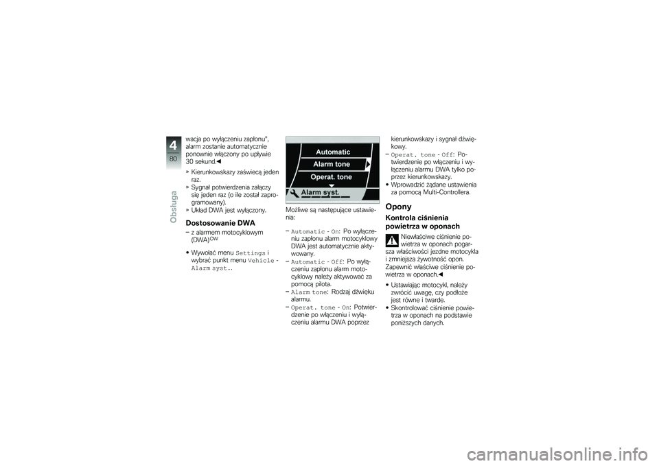 BMW MOTORRAD K 1600 GT 2012  Instrukcja obsługi (in Polish) ����"� �� ������\f���� �\f�������V�	�����\b �\f������� �����\b�����\f����������� �����\f��� �� ��������2�, ������
� 
�;�����