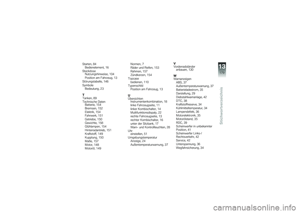 BMW MOTORRAD K 1600 GT 2013  Betriebsanleitung (in German) �
��\f����\b�
 �1�0������\b��#����\b��
 �/�:
�
���� ���	��5���%��\b��	���\b�!���	��
 �/�.�0
�*��	�����\b �\f� ��\f���%����
 �/�4
�
��&���\b��	��\f���#�#