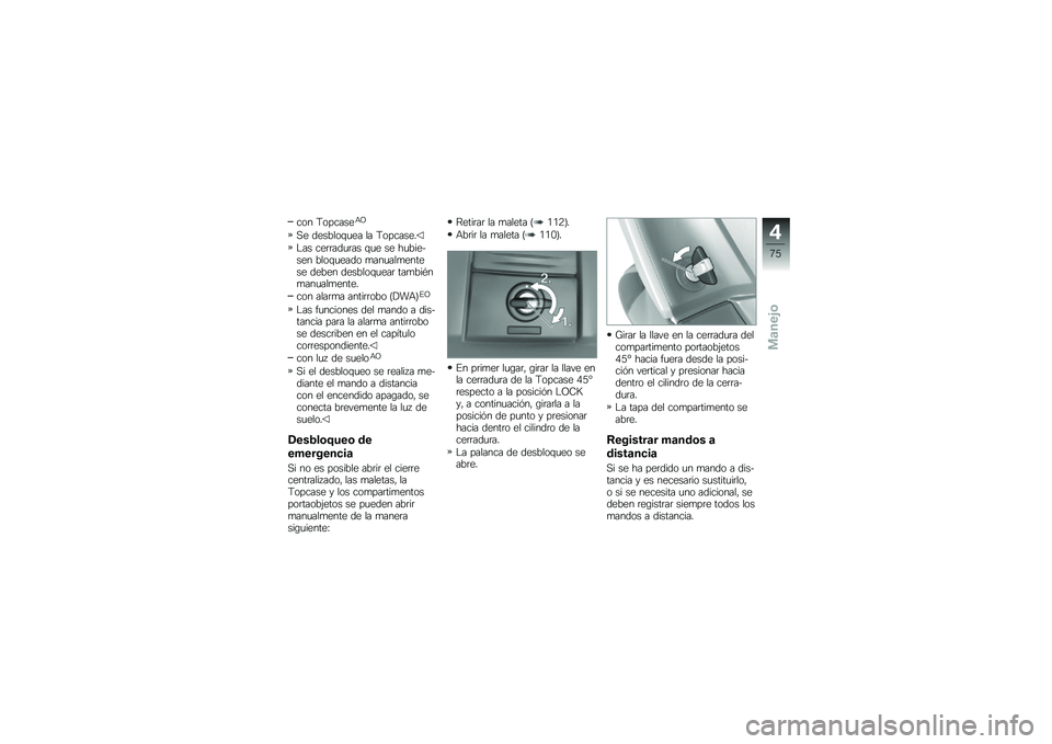 BMW MOTORRAD K 1600 GT 2013  Manual de instrucciones (in Spanish) ��� �9�������+�;
�,� �������\f�
�� �� �9�������
�"�� ���	�	���
�	�� �\f�
� �� ��
����$��� ����\f�
���� �
���
���
������ ����� ����