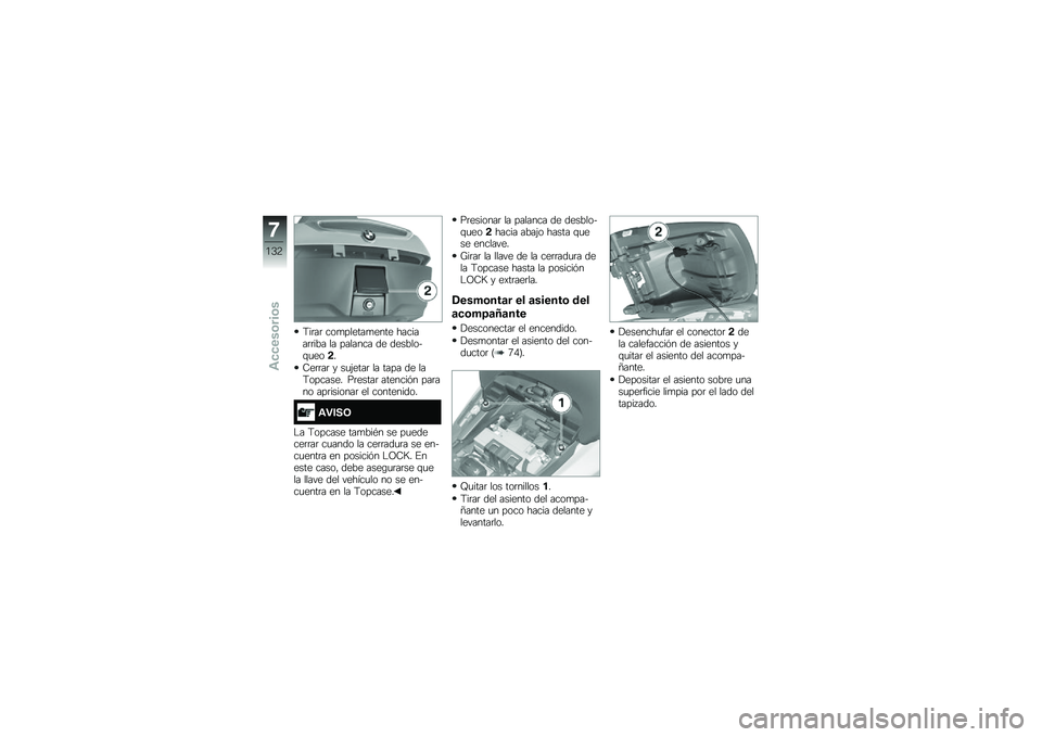 BMW MOTORRAD K 1600 GT 2014  Manual de instrucciones (in Spanish) �9��	��	 ���
������
���� �������	�	��� �� ������� �� ��������\f�
���!�
�8��	�	��	 � ��
�(����	 �� ���� �� ���9������� ��	�����	 