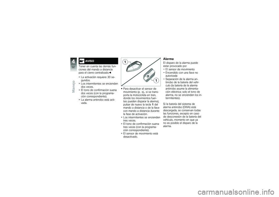 BMW MOTORRAD K 1600 GT 2014  Manual de instrucciones (in Spanish) �\f�"���7
�9����	 �� ��
���� ��� ���
�#� ��
�������� ��� �
���� � ������������	� �� ����	�	� �����	���� ����
�$� ���������&� �