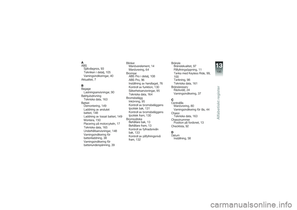 BMW MOTORRAD K 1600 GT 2014  Instruktionsbok (in Swedish) ��;�) 