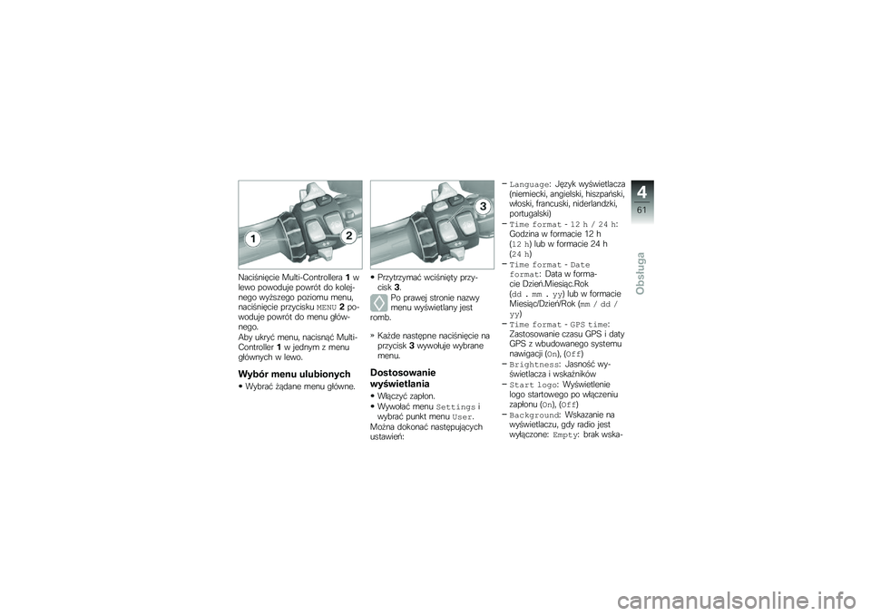 BMW MOTORRAD K 1600 GT 2014  Instrukcja obsługi (in Polish) �F���������� ������&�*���������������� �����
�� � ������ �
� ����� �&���"� ���
��\f��"� ���\f���\b� �\b����	����������� ���