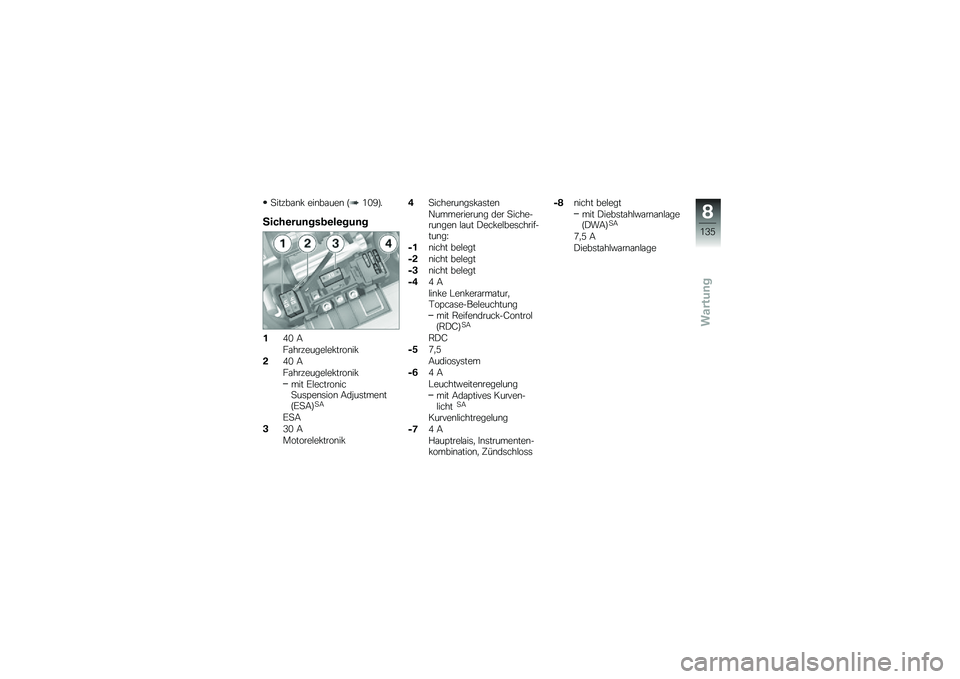 BMW MOTORRAD K 1600 GTL 2011  Betriebsanleitung (in German) 
� �������* �\f������\f� ����?�(�-
�8����
�����
�\f�
��
����
�#�D� �
������\f���\f�
�\f�*���
���*
�(�D� �
������\f���\f�
�\f�*���
���*
��� ��
�