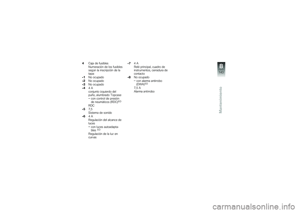 BMW MOTORRAD K 1600 GTL 2011  Manual de instrucciones (in Spanish) 
�0�<��;� ��\f �����1�
�\f�
����\f������ ��\f �
�
� �����1�
�\f���\f�/�� �
� ����������� ��\f �
������E
�)�(��
 �
������

�)�,��
 �
������

�)�
