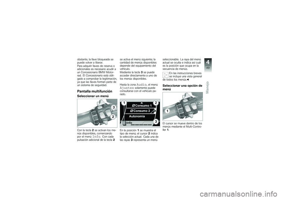 BMW MOTORRAD K 1600 GTL 2011  Manual de instrucciones (in Spanish) 
�
�1������\f�- �
� �
�
��#�\f �1�
�
�+��\f��� ��\f���\f��\f �#�
�
�#�\f� � �
��1�\f����$
���� ���+����� �
�
��#�\f� ��\f ��\f��\f��#� �
������
���
�\f� 