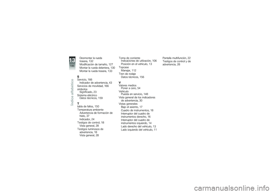 BMW MOTORRAD K 1600 GTL 2012  Manual de instrucciones (in Spanish) ����
�����	 �� �	�
�����	����	�� �/�1�4
�����������%� �� ���
��=�� �/�4�7
������	 �� �	�
��� ��������	�� �/�1�.
������	 �� �	�
��� ��	