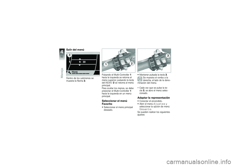 BMW MOTORRAD K 1600 GTL 2013  Manual de instrucciones (in Spanish) �.�
��� �\b�� �,���A
�����	� �� ��� ��
��
���D� ���
�
����	� �� ��������
��
������ �� ��
����$�-����	�����	������ �� ���\f�
���	�