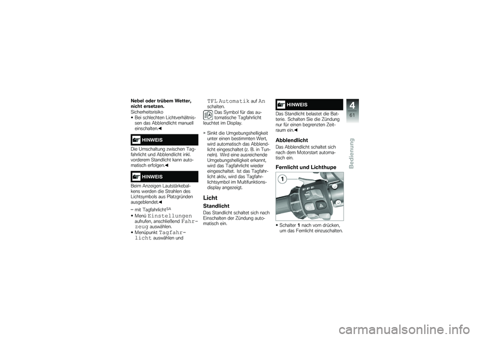 BMW MOTORRAD K 1600 GTL 2014  Betriebsanleitung (in German) �;�\b�
�\b� ���\b� ���5�
�\b� ��\b���\b��B�	���� �\b���\b���\b�	�
�
����������	���	��!�
��� �	���$������\b �#���������(�$��\b��	��	��\b ��\f�	 �