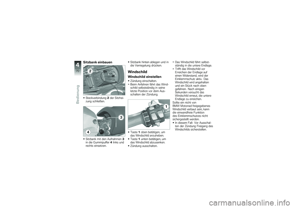 BMW MOTORRAD K 1600 GTL 2014  Betriebsanleitung (in German) �3����
��	� �\b��	�
���\b�	
�
����!������\b���\b��!��� �
����������\b� �	���$�����\b�
�
�����\f�\b�! ��� ���\b �9���\b�\f����\b�&��\b ��� �;��