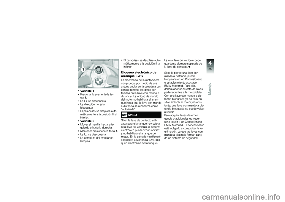 BMW MOTORRAD K 1600 GTL 2014  Manual de instrucciones (in Spanish) �"�	���	��� �
��	�������	 ��	����
���� �� ��������
�$� ��
�  �� �����������
�$� ���	�����&� �� ����#����\f�
�����
�%� ���	���	�