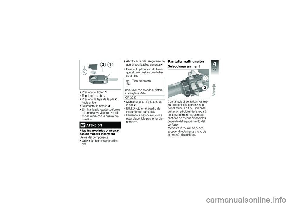BMW MOTORRAD K 1600 GTL 2014  Manual de instrucciones (in Spanish) ��	�������	 �� ����&���
�%� ������&� �� ���	��
��	�������	 �� ���� �� �� �����!����� ��	�	����
�!���
�����	 �� �����	���$�
�%�
