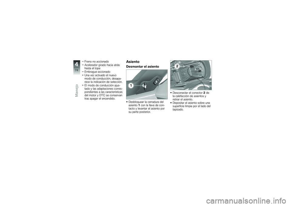 BMW MOTORRAD K 1600 GTL 2014  Manual de instrucciones (in Spanish) �D�	��� �� ���������
�+�����	����	 �\b��	��� ����� ���	�#������ �� ����
�%�
��	��\b�
� ���������
�F�� ���  �������� �� ��
����