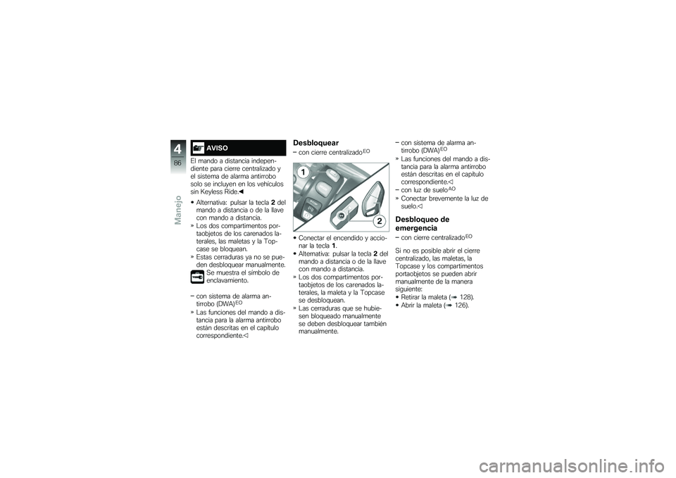 BMW MOTORRAD K 1600 GTL 2014  Manual de instrucciones (in Spanish) �\f�"���7
�%� �
���� � ��������� �������������� ���	� ����	�	� �����	���� ��� ��� ������
� �� ����	�
� �����	�	������� �� �