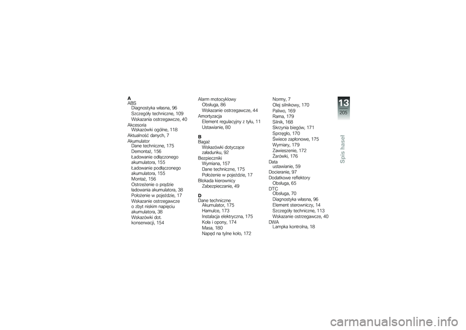 BMW MOTORRAD K 1600 GTL 2014  Instrukcja obsługi (in Polish) �.�8��7�,���"������� �������	 �0�6
�7�\f��\f��"��� ����$����\f���	 �.�-�0
�����\f���� �����\f��"����\f��	 �/�-
�8�������������\f���� ��"�