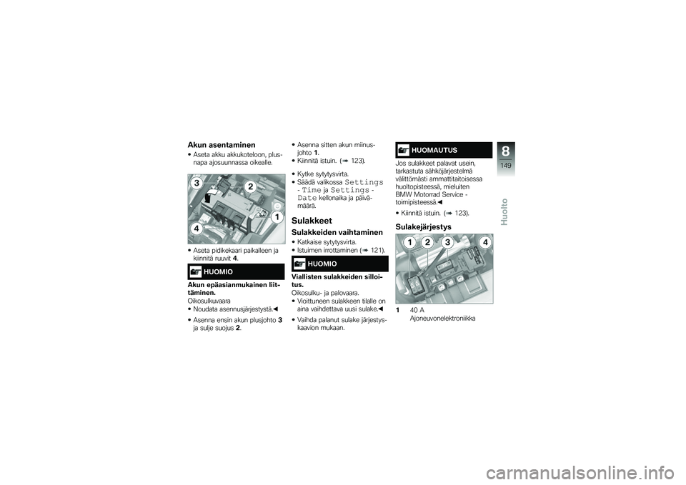 BMW MOTORRAD K 1600 GTL 2014  Käsikirja (in Finnish) ����% �
���%��
�$��%��%
�1�	��� ����
 ����
��������� ���
�	����� ����	�
�
����	�	� ���������
�1�	��� ����������� ���������� ��