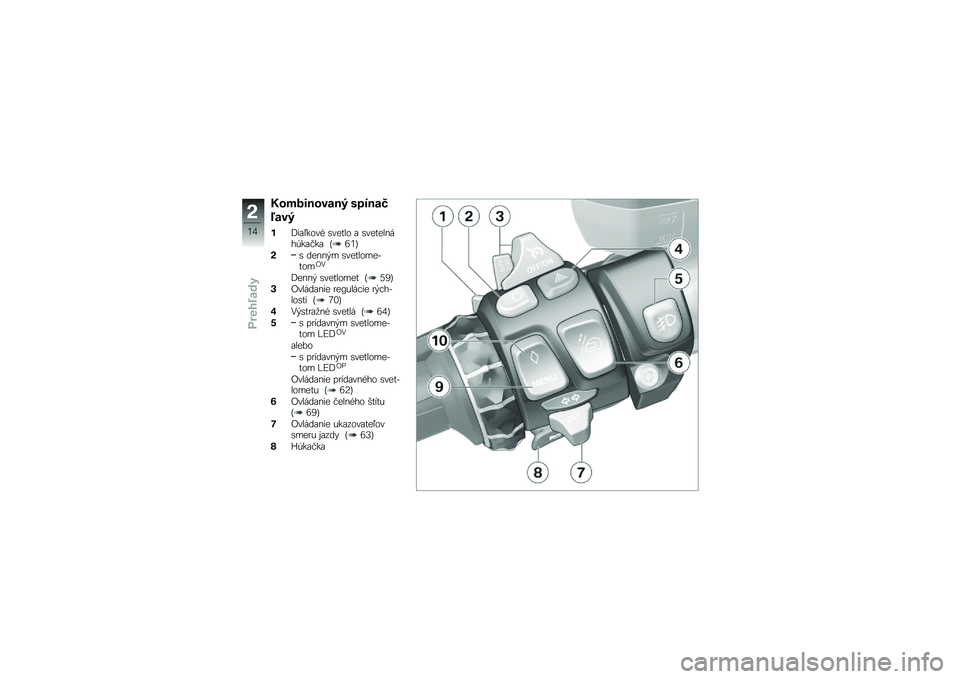 BMW MOTORRAD K 1600 GTL 2014  Návod na používanie (in Slovak) ��������\b���, �	�
����
���\b�,
� �@��\f�/����& �\b����� �\f �\b���������,��\f�#��\f �G�8�1�I
�&�\b ����� � �\b�������������.
�@����  �\b�����