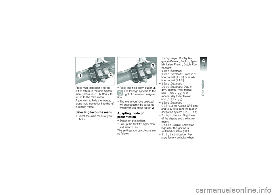 BMW MOTORRAD K 1600 GTL 2010  Riders Manual (in English) 
���\f�� ���
���%��
����
�
�
�\f�� ��
 ���\f�
�\f�� ��
 ��\f���� ��
 ���\f ��\f�0� �����\f����\f���G �"��\f�����������
��$��
��\f���� ��
 ���
