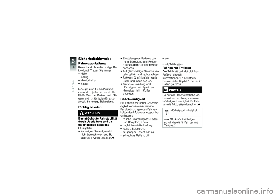 BMW MOTORRAD K 1600 B 2017  Betriebsanleitung (in German) �4����\b���\b������	��\b���\b
�*����\b�����������	�
����\b� ��\f��� ���\b� ��� �������� ����!�$�����\b��V �,��\f���\b �
�� �����
�%�