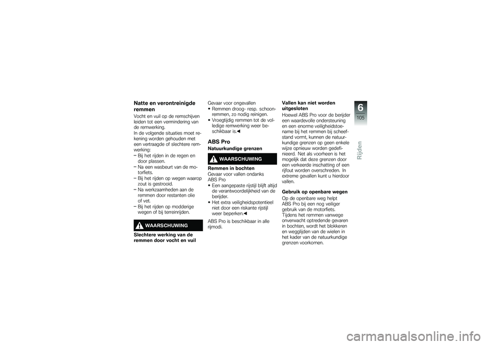 BMW MOTORRAD K 1600 B 2017  Handleiding (in Dutch) �5���� �� ���������	��	���
������
�#���� �� �
�\f��\b ��! �	� ���������
���\b���	�� ��� ��� �
������	����� �
�
��	� ����������