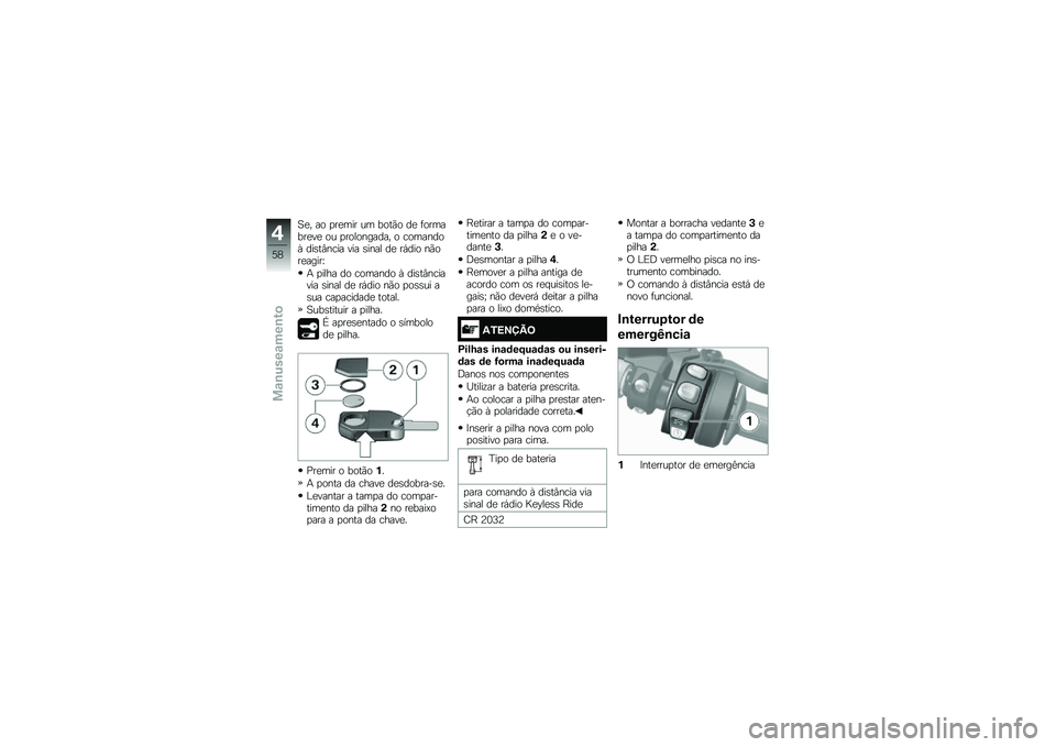 BMW MOTORRAD K 1600 B 2017  Manual do condutor (in Portuguese) �1�
� �� �
��
��� �� ����(� ��
 �	�������
��
 �� �
���������� � ��������R ���\b��#���� ��� �\b���� ��
 ��,��� ��(���
�����Y
�+ �
��