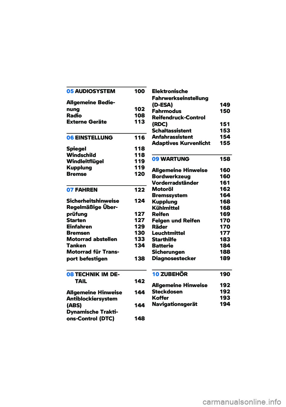 BMW MOTORRAD K 1600 B 2020  Betriebsanleitung (in German) ��+��9�0����I��-�\b� �
��
��(�(���&���� �
��$������� �
���:�*�$�� �
��<�\b�J����� ����1�� �
�
�@
��2�\b��	��-�\b���9�	� �
�
�2
��7�����( �
�
�<����