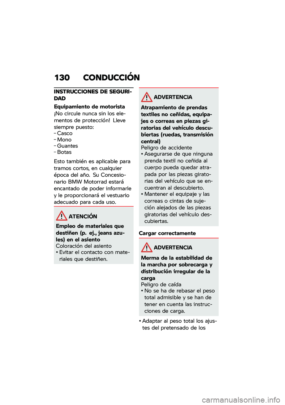 BMW MOTORRAD K 1600 B 2020  Manual de instrucciones (in Spanish) ��C�\f ��\b�������P�
����������\b��� �� ���������	�
��,�\f��)��
����	� �� �
��	����\b�	�
�b�� ���	��
�� ��
��� ��� ��� ����&�
����
