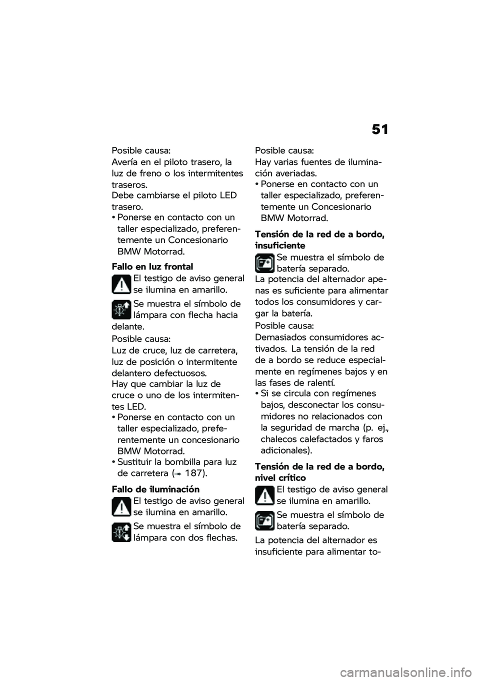 BMW MOTORRAD K 1600 B 2020  Manual de instrucciones (in Spanish) �1�
������� ���
���:
�+���	�� �� �� ������ ��	����	��" ����
�  �� ��	��� � ��� �����	�
���������	����	����!��� ���
����	�� �� 