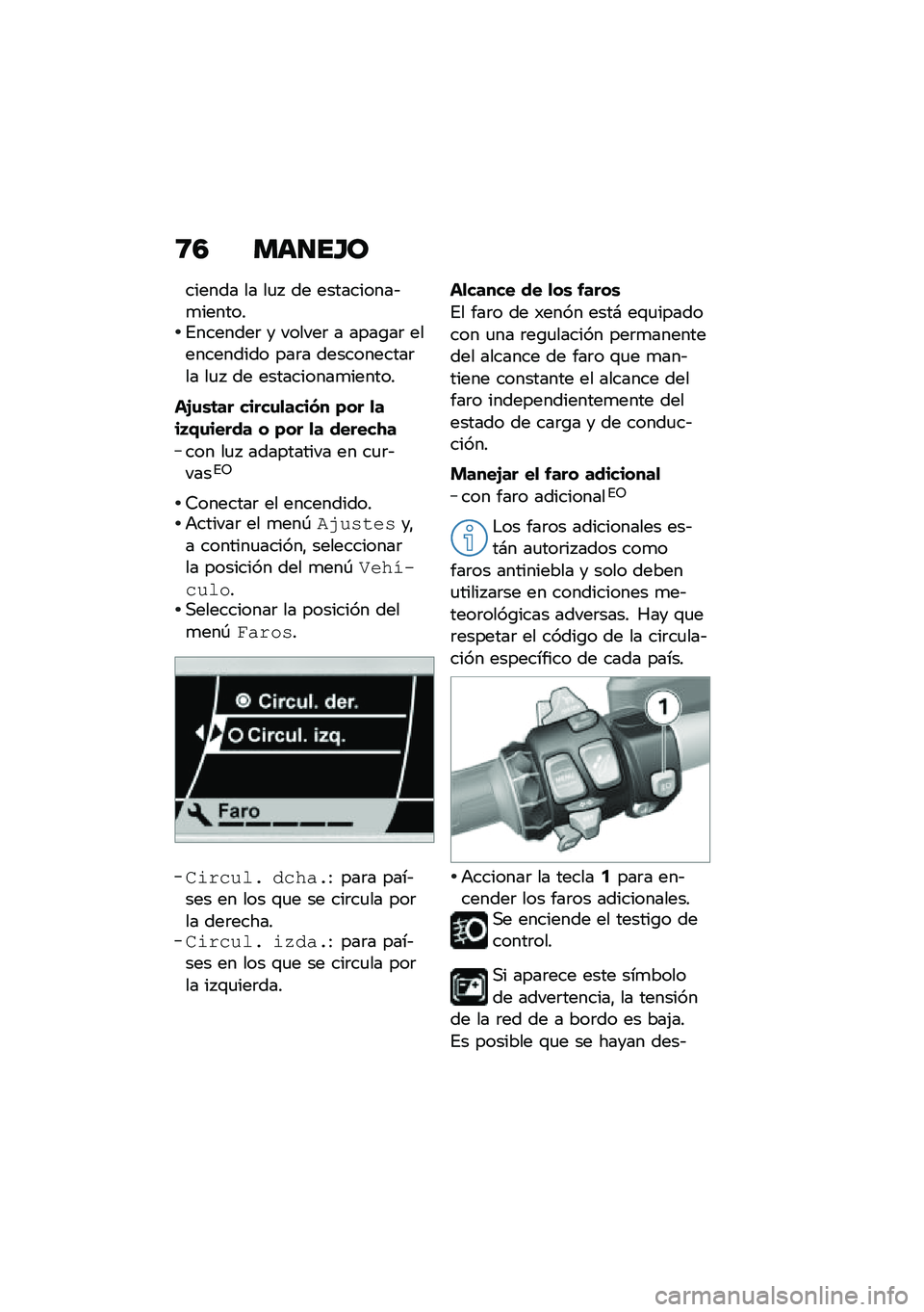 BMW MOTORRAD K 1600 B 2020  Manual de instrucciones (in Spanish) �9�5 �
�	���F�\b
������ �� ��
�  �� ����������&�
�������%�������	 � ������	 � ����\b��	 ����������� ���	� �����������	�� ��
�  �