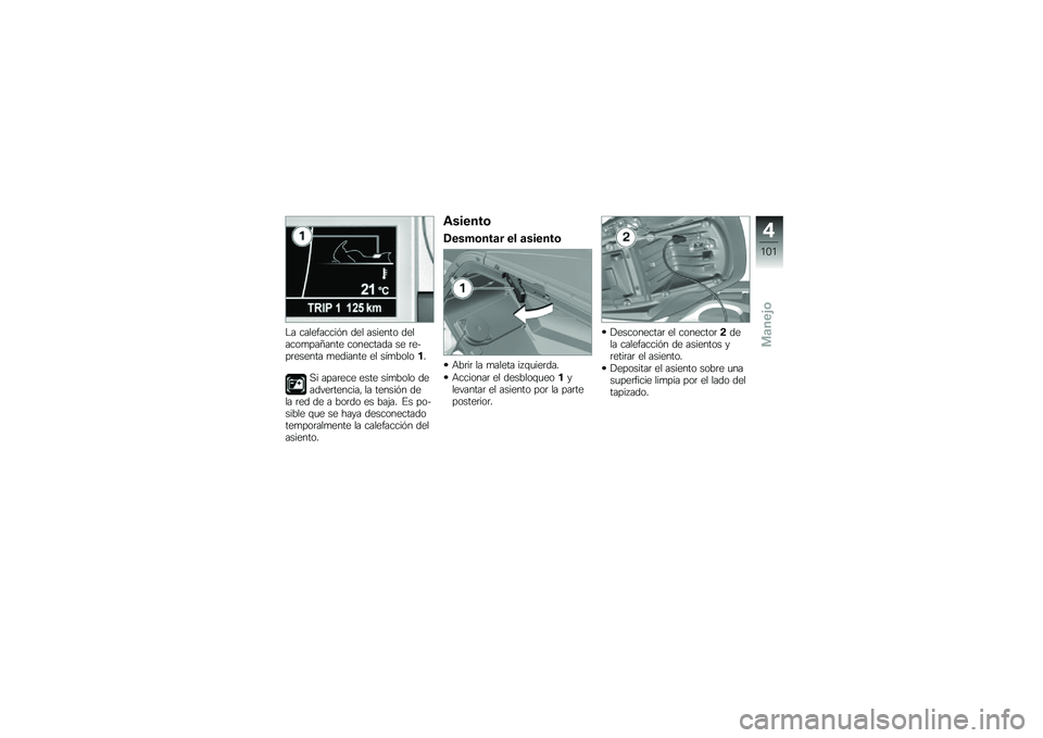 BMW MOTORRAD K 1600 B 2018  Manual de instrucciones (in Spanish) �$� ����������&� ��� ������� �������
���D���� ��������� �� �	����	������ �
������� �� ���
������
�,� ����	��� ���� ��