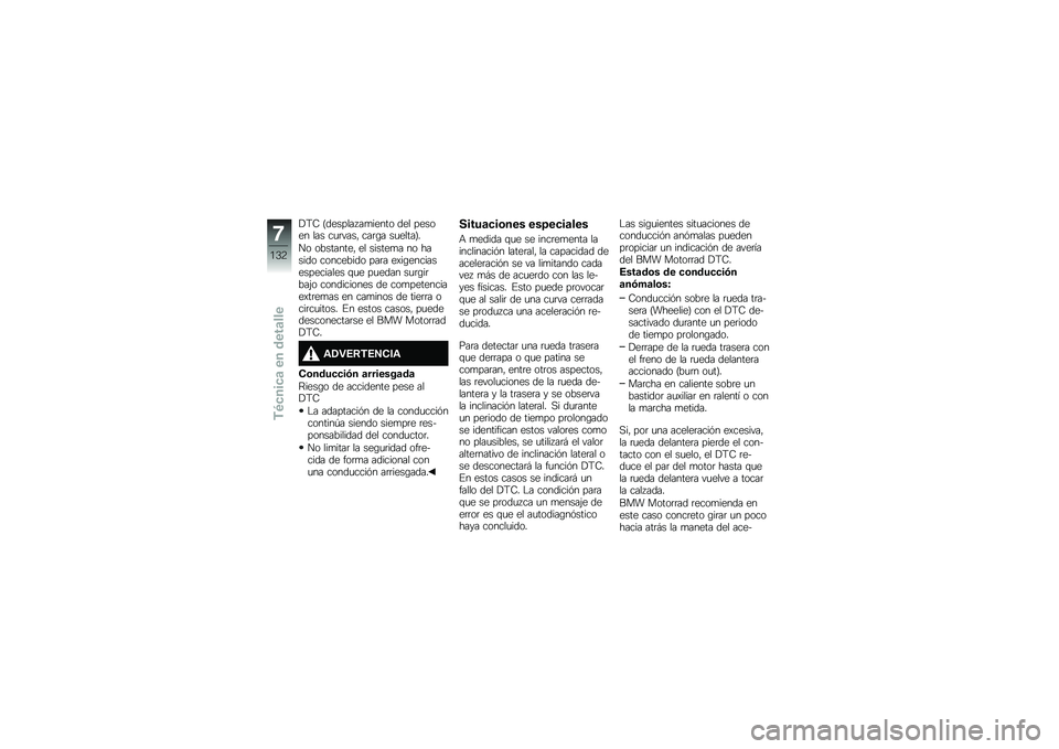 BMW MOTORRAD K 1600 B 2018  Manual de instrucciones (in Spanish) �!�<�8 �A������� ��
����� ��� ������ ��� ��
�	����" ���	�\b� ��
�����B�
�� ���������" �� ������
� �� ������ ��������� ���	� �
