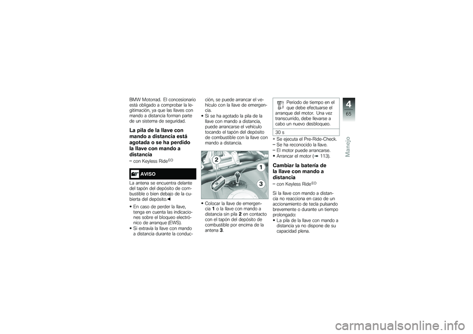 BMW MOTORRAD K 1600 B 2018  Manual de instrucciones (in Spanish) ��� �����	�	��� �%� �����������	������# �����\b��� � ���
��	����	 �� ����\b����
����&��" �� �\f�
� ��� ������ ����
���� � ���