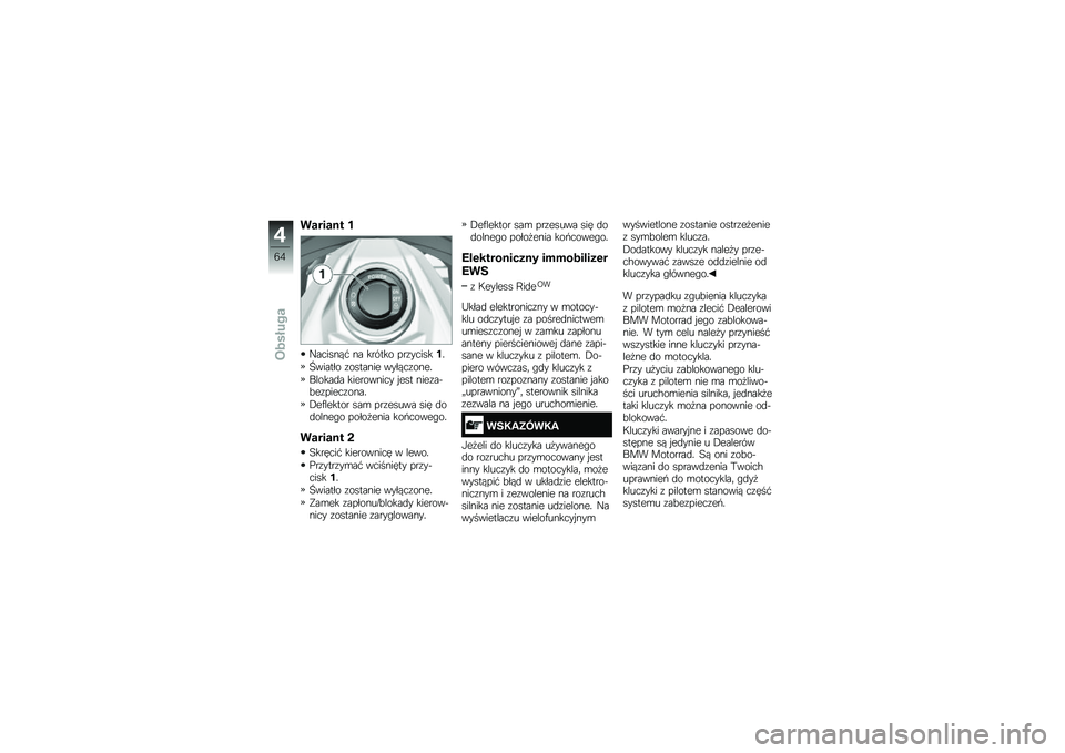 BMW MOTORRAD K 1600 B 2018  Instrukcja obsługi (in Polish) ������
� �
�H�������# �� ������ ���\f�������
�A������ �\f������� ������\f����
������
� ���������� � ��� ����\f��&�!��\f���