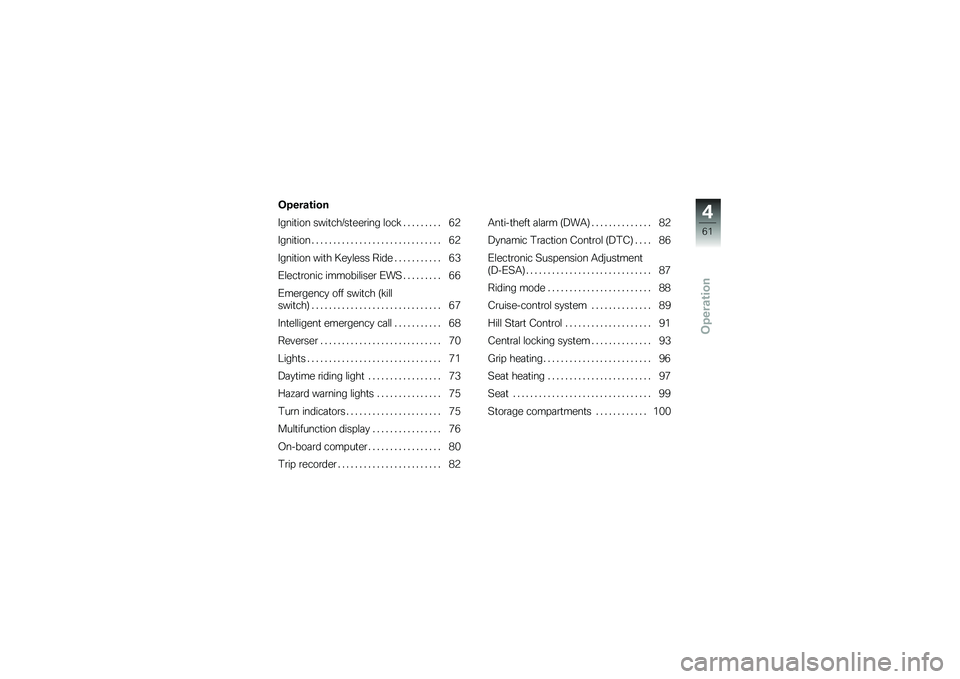BMW MOTORRAD K 1600 B 2019  Riders Manual (in English) �%�����\b���
� ����
��� ����
���6��
���\b��� �\f��� � � � � � � � � � �(�3
� ����
��� � � � � � � � � � � � � � � � � � � � � � � � � 