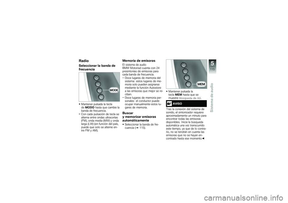 BMW MOTORRAD K 1600 B 2019  Manual de instrucciones (in Spanish) �9�	���\b
�����
�
��\b��	� ��	 �1�	���	 ��
�0���
����
��	
��������	 ��
����� �� ��������
�8�.�8����� �\f�
� ���
��� ������� �� ��	���
�