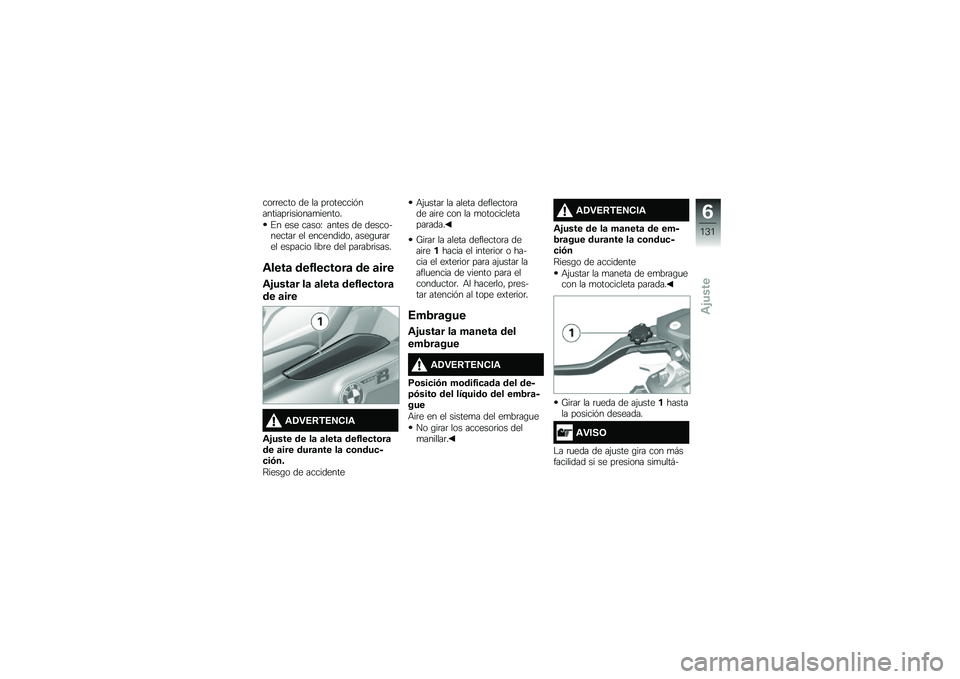BMW MOTORRAD K 1600 B 2019  Manual de instrucciones (in Spanish) ���	�	���� �� �� ��	���������������	�������
������
�%� ��� �����H ����� �� ������&������	 �� ����������" ����\b�
�	��	�� 