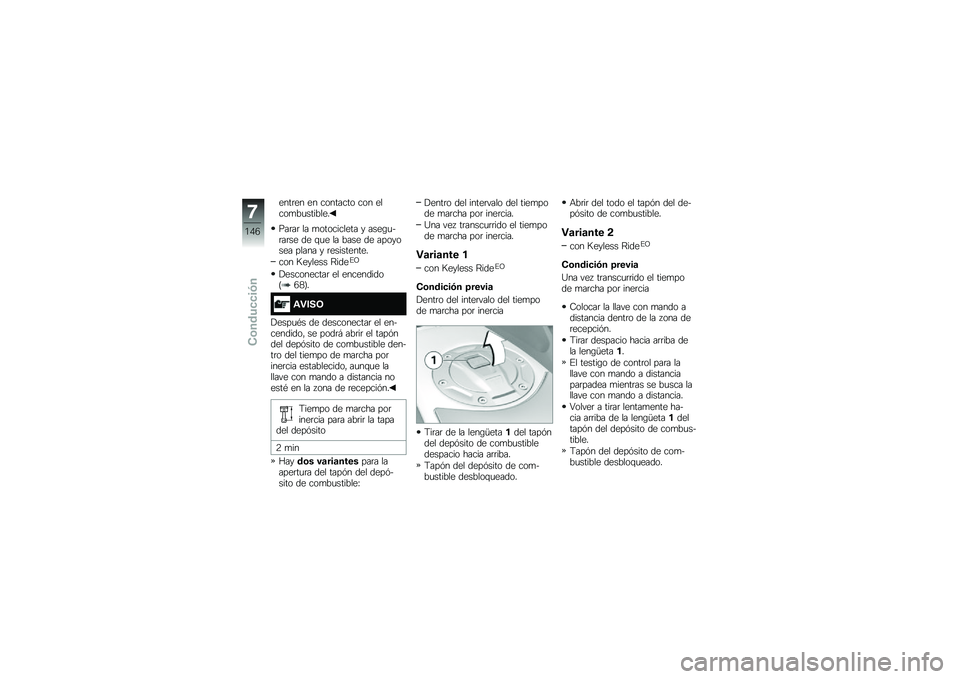 BMW MOTORRAD K 1600 B 2019  Manual de instrucciones (in Spanish) ����	�� �� �������� ��� �����
��
�������
���	��	 �� �
���������� � ����\b�
�&�	��	�� �� �\f�
� �� ���� �� �������� ����� � 