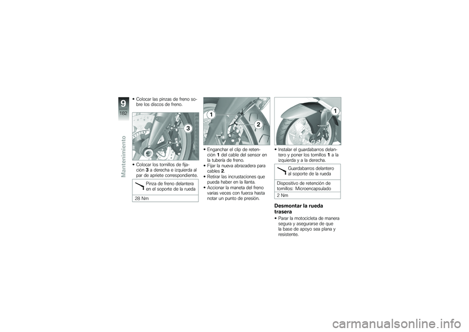 BMW MOTORRAD K 1600 B 2019  Manual de instrucciones (in Spanish) �7������	 ��� ���� �� �� ��	��� ���&��	� ��� ������ �� ��	����
�7������	 ��� ���	������ �� ���(��&�����"� ���	���� � �� �\f�
�