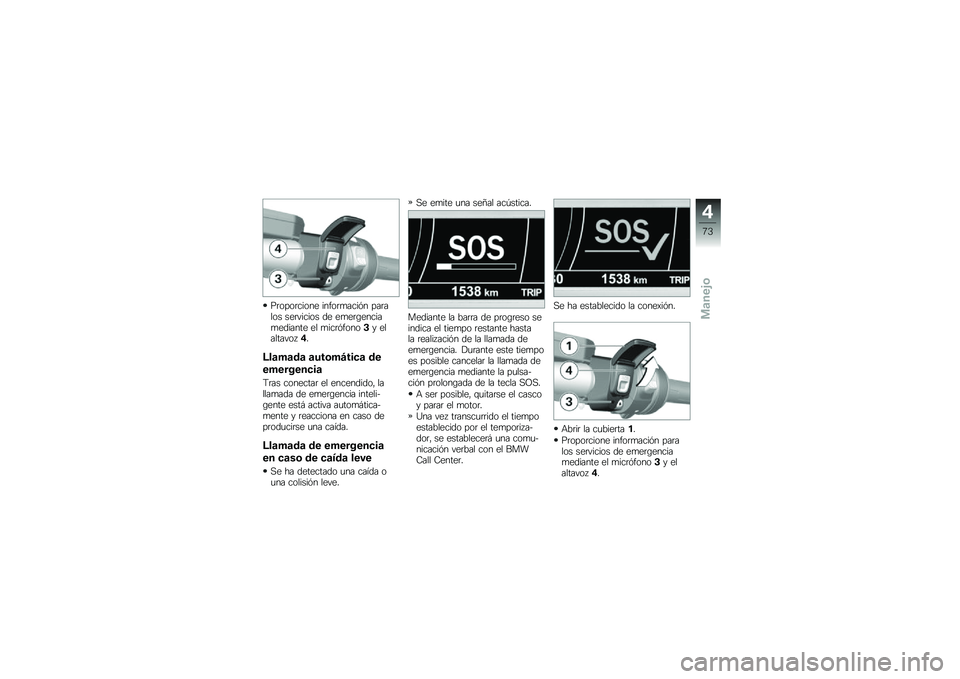 BMW MOTORRAD K 1600 B 2019  Manual de instrucciones (in Spanish) ��	����	����� �����	�
����� ���	���� ���	������ �� ��
��	�\b������
������� �� �
���	������"� ��������� �#�
�;��	��	��	 �	���\b�
